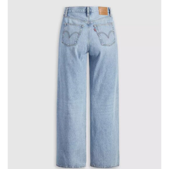 Levi's 29x32 Premium Ribcage Wide Leg Women's Jeans Far And Wide Light Wash - Picture 6 of 7